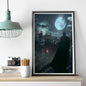 1PC B-Batman Poster Self-adhesive Art Waterproof Paper Sticker Coffee House Bar Room Wall Decor