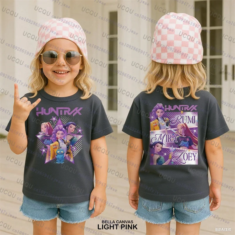 Kpop Demon Hunters Parent Child Short Sleeve Cute Kpop Demon Hunters Tee