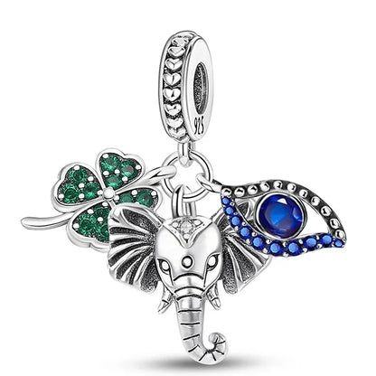 925 Sterling Silver Panda  Butterfly Kapibala Octopus Charms Beads Fit Original Pan Bracelet Bangle High Quality DIY Jewelry