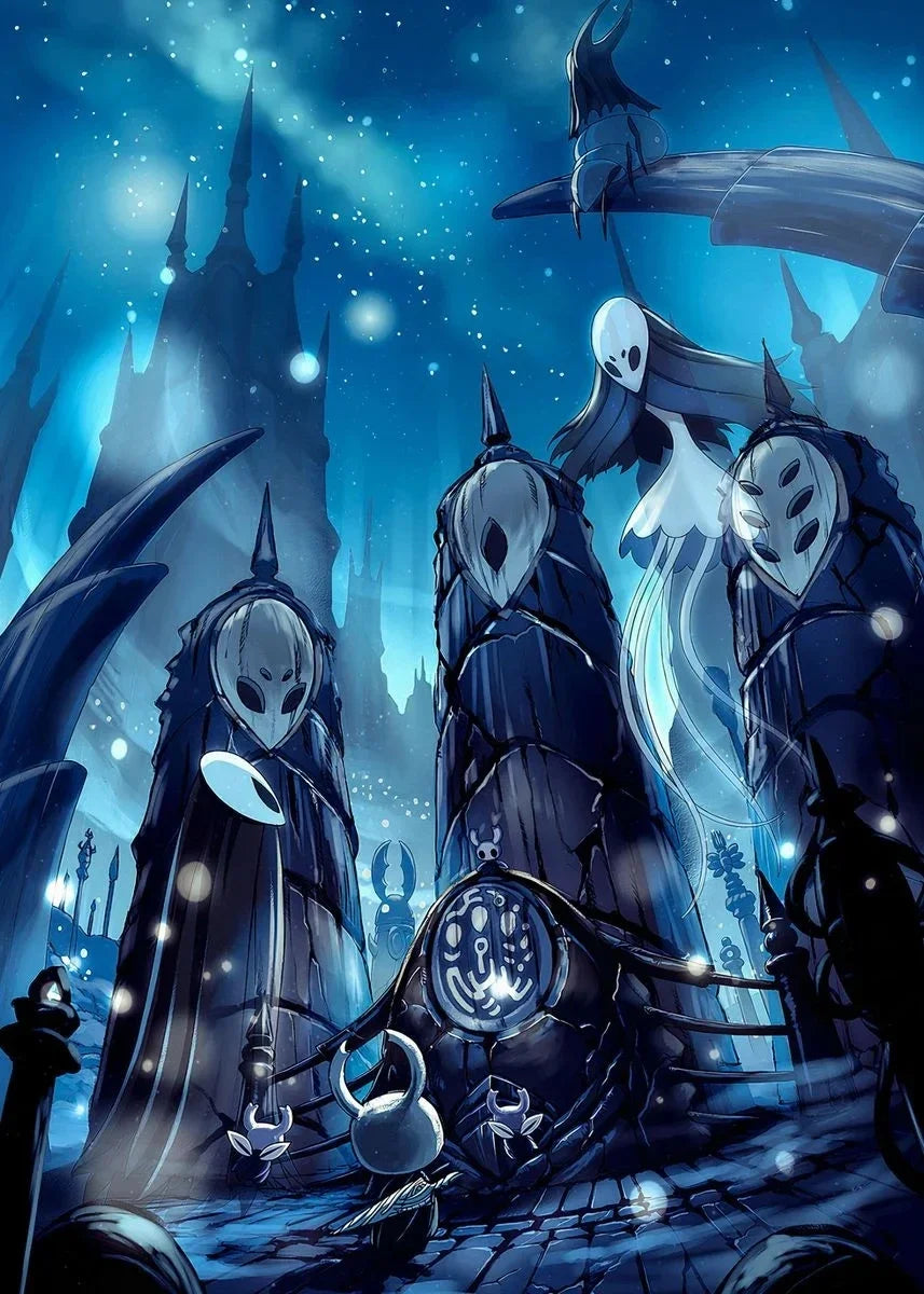 Hollow Knight Anime Videogame Aesthetic Canvas Painting Posters and Prints Wall Art Picture for Bedroom Home Decor