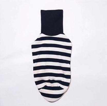 Cute High Neck Colorblock Italian Greyhound Clothes Cotton Stretch Puppy Clothes Whippet/Bellington Medium Dog Pet Clothes