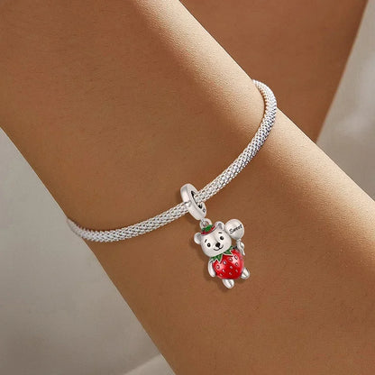925 Sterling Silver Panda  Butterfly Kapibala Octopus Charms Beads Fit Original Pan Bracelet Bangle High Quality DIY Jewelry