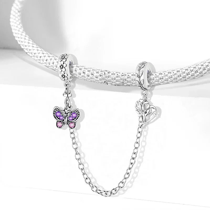 925 Sterling Silver Panda  Butterfly Kapibala Octopus Charms Beads Fit Original Pan Bracelet Bangle High Quality DIY Jewelry