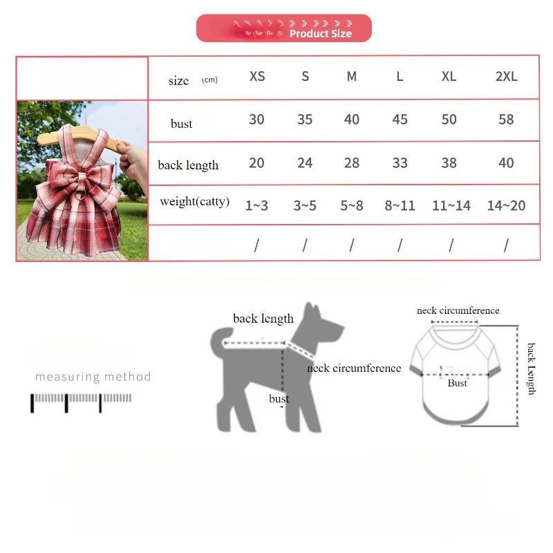 Cute Plaid Skirt Chest Strap Leash Dog Cat Vest Clothes Fighting Supplies Pet Harnesses Walking Pet Accessories Comfortable