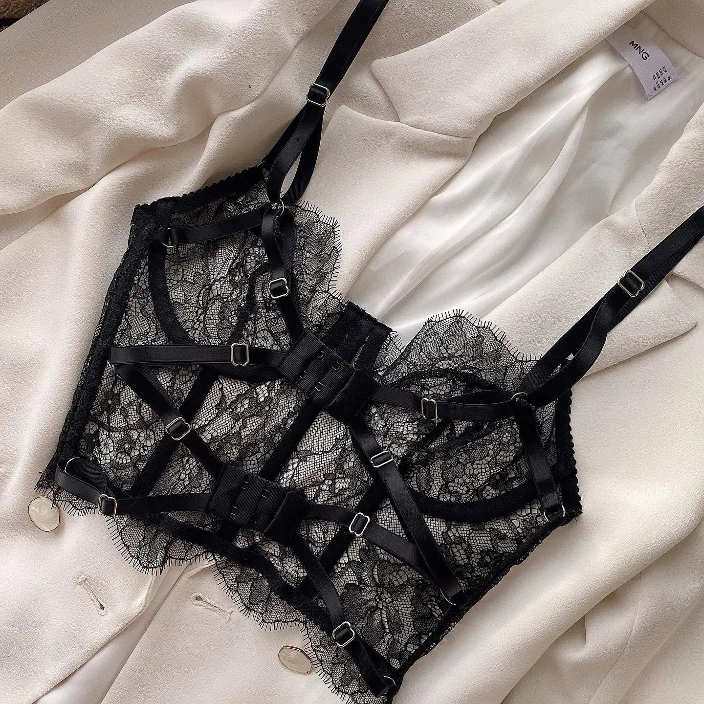 Floral Lace Sexy Lingerie Set