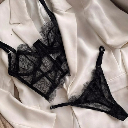 Floral Lace Sexy Lingerie Set