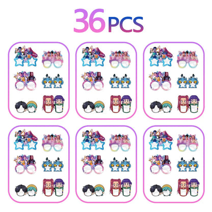 KPop Demon Hunters Standing Up Ornament Acrylic Superstar Desktop Stand Decor Anime Figures Craft Creative Gifts for Fan Lover