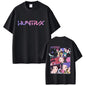 Movie KPop Demon Hunters Rumi Mira Zoey Saja Boys Derpy Tiger Double Sided Print T-shirt