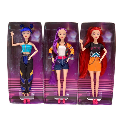 KPop Demon Hunters Standing Up Ornament Acrylic Superstar Desktop Stand Decor Anime Figures Craft Creative Gifts for Fan Lover