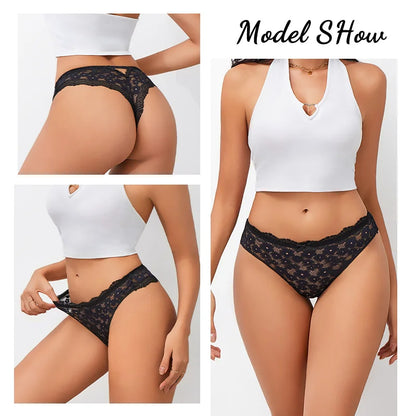 3Pcs Women Cotton Lingerie Sexy Thong Soft Fashion Panties Femme Design Underwear Pantys Underpant Lingerie Lace Intimates S-XL