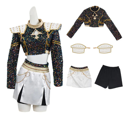 Children Zoey Mira Rumi Demon Hunters Cosplay Costume Kid Girls Disguise Halloween K-POP Group Idol