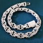 CUC 13mm Byzantine Link Chain Iced Out Cubic Zirconia Yellow Gold Color Men Hiphop Necklace Fashion Rock Jewelry