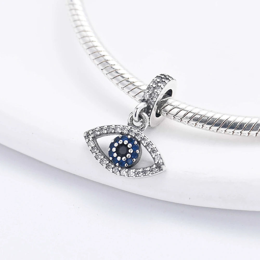 New 925 Silver Eye Palm Skull Wings Sun Pendants Charms Beads Fit Original Bracelet Accessories DIY Jewelry For Women