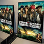 Pirates Of The Caribbean Movie Anime Posters Sticky Decoracion Painting Wall Art White Kraft Paper Wall Decor