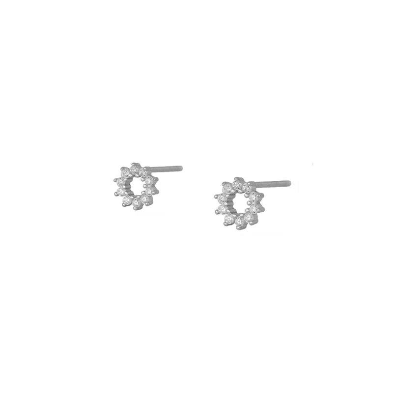 JINFU Gold Plated Earrings Set For Women Boho Style CZ Zircon Women's Clip Stud Dangle Hoop Earrings 2022 Jewelry Wholesale