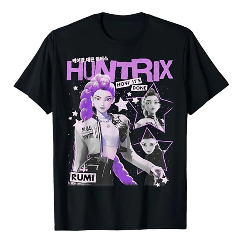 K-pop Demon Hunter Rumi Mira Zpey Movie Pattern T-Shirt