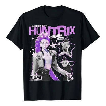 K-pop Demon Hunter Rumi Mira Zpey Movie Pattern T-Shirt