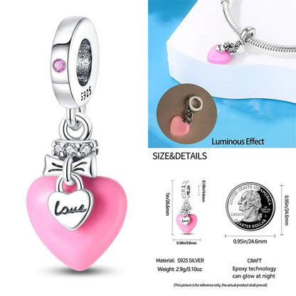 Charms 925 Original Fit 3mm 925 Original Charm Bracelet Women 925 Silver Hot Sale Pendant Beads DIY Jewelry Gift 2024 New