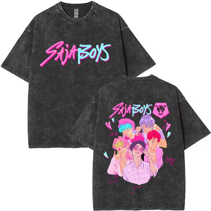 Huntrix Kpop Demon Hunter Washed T-Shirt
