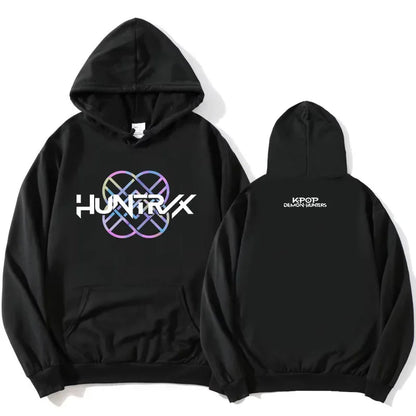 KPop Demon Hunter Huntrix logo hoodie