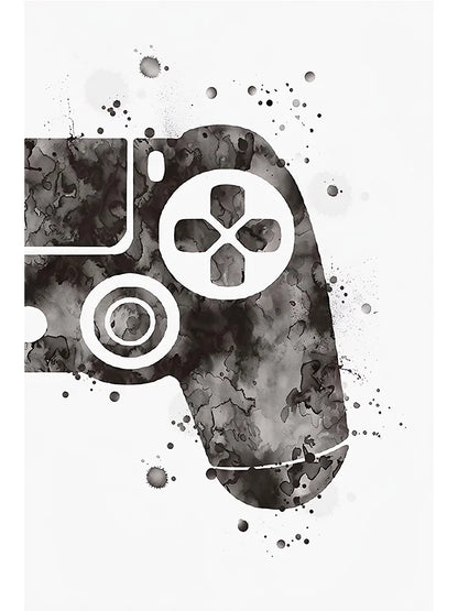 Gamepad Abstract Poster Canvas Painting Print Wall Art Picture Game Player Children'S Room Decorative Painting Boy Gift