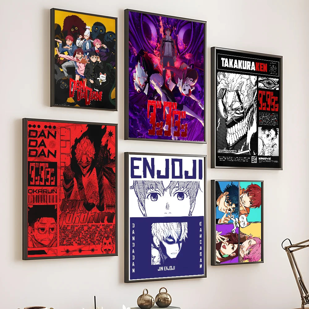 JAPAN Anime D-Dandadan Ken T-Takakura Poster Sticky Wall Art Printing Waterproof Home Living Bed Room Bar Aesthetic Decor