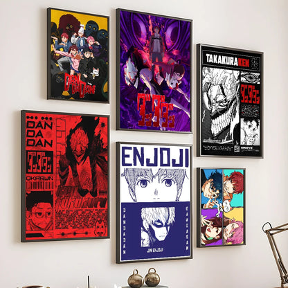 JAPAN Anime D-Dandadan Ken T-Takakura Poster Sticky Wall Art Printing Waterproof Home Living Bed Room Bar Aesthetic Decor