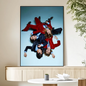 M-Maneskin D-Damiano David Band Poster HD Art Sticky Wall Waterproof Home Living Room Bedroom Bar Aesthetic Decoration