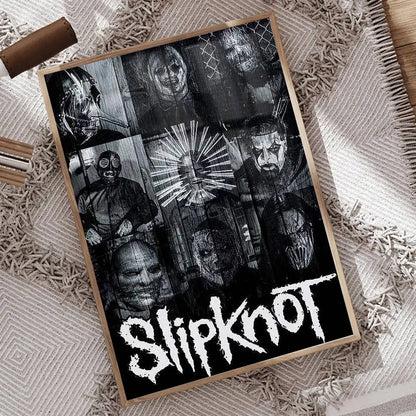 1pc Rock Band S-Slipknot L-Live At Msg Poster Print For Bedroom Living Room Home Decor Painting Wall Art HD Picture Mural