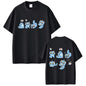 Movie KPop Demon Hunters Rumi Mira Zoey Saja Boys Derpy Tiger Double Sided Print T-shirt