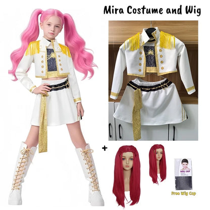 Kids K-Pop Demon Hunters Zoey Rumi Mira Costume Cosplay