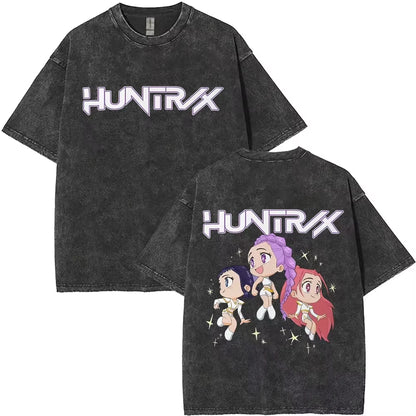 Huntrix Kpop Demon Hunter Washed T-Shirt