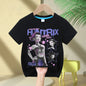 KPop Demon Hunters Rumi Zoey Mira Neck Cartoon Kids T-shirt