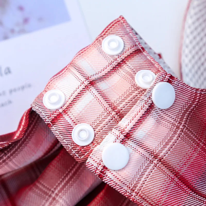 Cute Plaid Skirt Chest Strap Leash Dog Cat Vest Clothes Fighting Supplies Pet Harnesses Walking Pet Accessories Comfortable