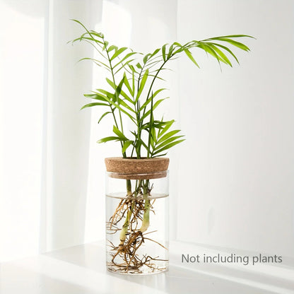1pc, Hydroponics Plants Desktop Glass Planter Vase For Home Decoration, Plant Propagation Station Bud Vase, Desktop Hydroponics