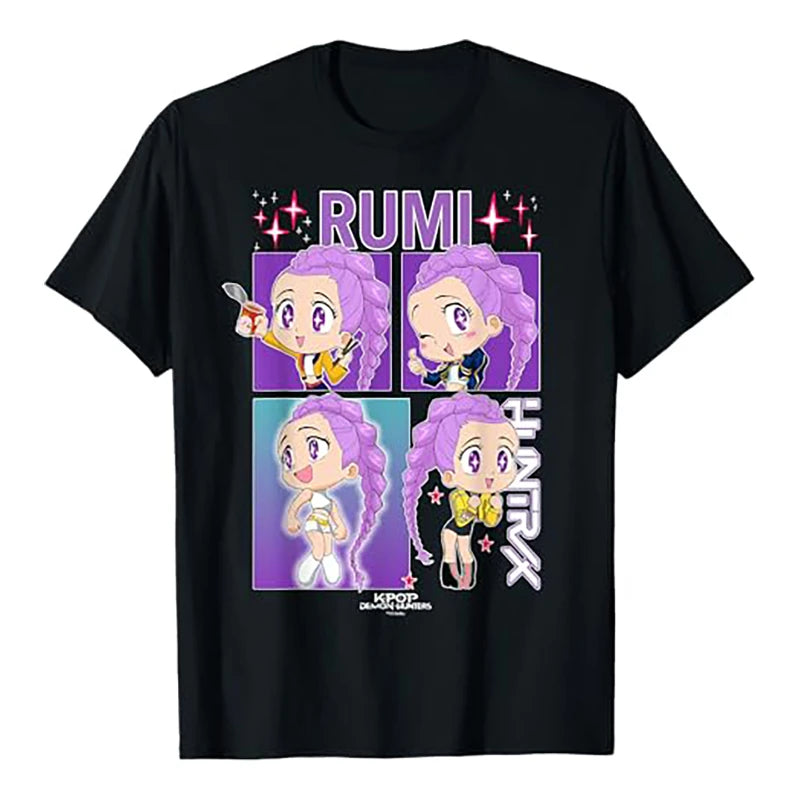 K-pop Demon Hunter Rumi Mira Zpey Movie Pattern T-Shirt