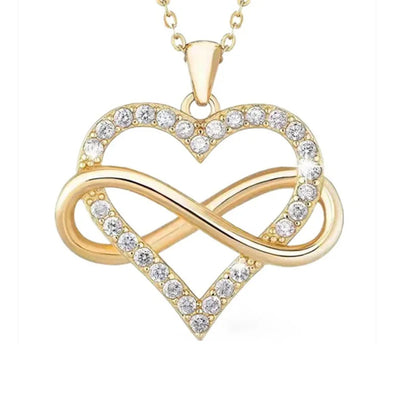 Nice 925 Sterling Silver Necklace Pendant Heart 5A Zircon Gem For Women Fashion Clavicle Chain Wedding  Jewelry Party Gift