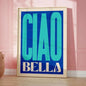 Maximalist Eclectic Posters and Prints Pink French Quotes Bisou Bisou Bonjour Bonne Nuit Wall Art Living Room Home Decor