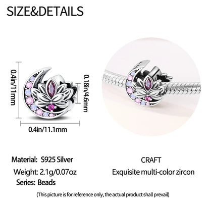 Hot Sale 925 Silver Retro Heart Shape Lotus Angel Charm Beads Fit Pandach Original DIY Bracelets Birthday Gifts Fine Jewelry