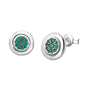 European New S925 Silver Zircon Heart-ShapedColored Earrings Suitable For Women's Holiday Exquisite Charm Jewelry Gifts