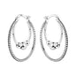 CYMYSS 2025 New 925 Sterling Silver Classic Hollow-out Versatile Hoop Earrings for Women Fine Jewelry Ideal Birthday Party Gifts