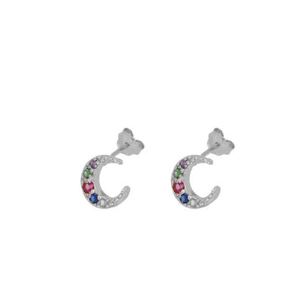 JINFU Gold Plated Earrings Set For Women Boho Style CZ Zircon Women's Clip Stud Dangle Hoop Earrings 2022 Jewelry Wholesale