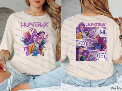 Kpop Demon Hunters Parent Child Short Sleeve Cute Kpop Demon Hunters Tee
