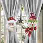 New Christmas Curtain Paste Creative  Santa Claus Curtains Pastes Adjustable Curtain Paste Decorative Drapes Curtain Accessoires