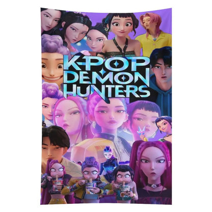 Huntrix KPop Demon Hunters Tapestry Wall Decor, 40''x60''