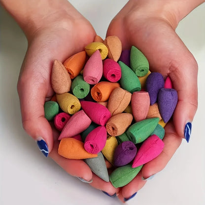 9Pack Colorful Aromatherapy Incense Sticks for Home Indoor Long Lasting Fragrance Smoke Falls for Viewing Relaxation