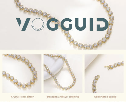 Tennis Necklace Necklace for Women Men Necklace Zircon Party Gift Trendy Jewelry Chains