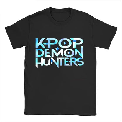 Men's T-shirt New American Harajuku Style K-pop Demon Hunter Tiger and Bird Demon Hunter Tiger Print T-shirt streetwear Unisex