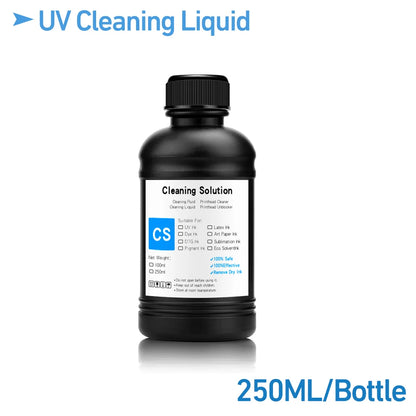 500ML/Bottle UV Cleaning Liquid Precoating Additive Viscosity For Epson R290 R330 L800 1390 1400 For All UV Inkjet Printhead