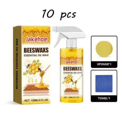 Jakehoe Beeswax Wood Polishing Spray Anti-cracked Nourishing Restoring Gloss Fresh Scent Maintainence Furniture Spray